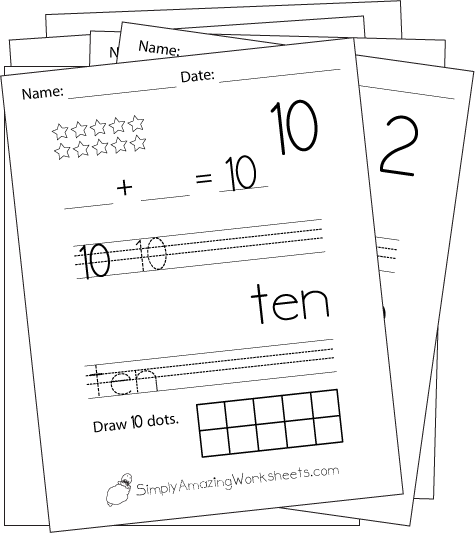 All about numbers | Simply Amazing Worksheets | Free Printables for little learners